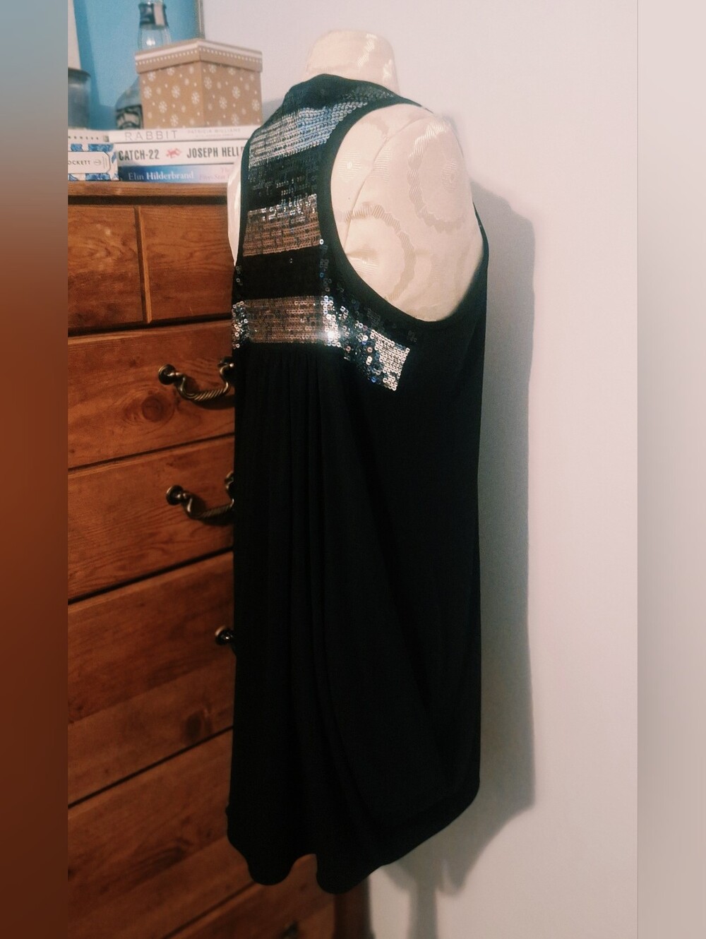 Joseph Ribkoff  Vest with Silver Sequined Back